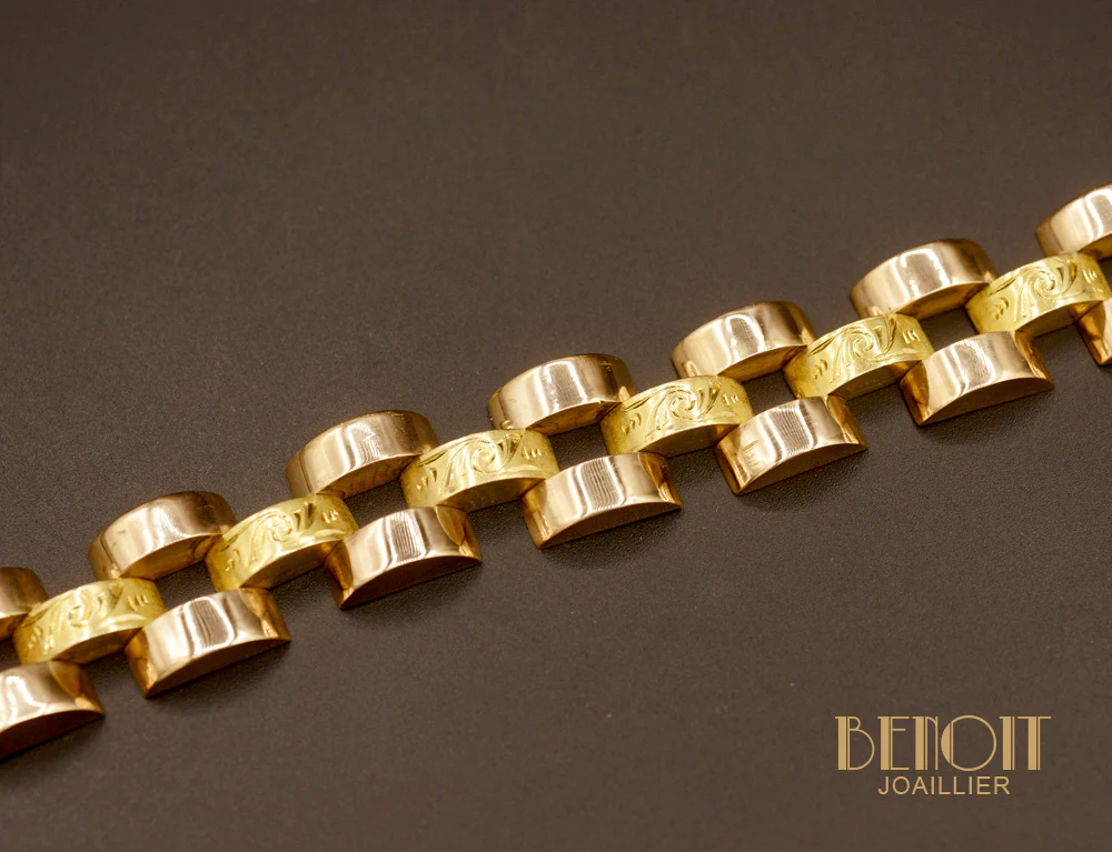 Bracelet Art Déco 2 Ors - Image 2