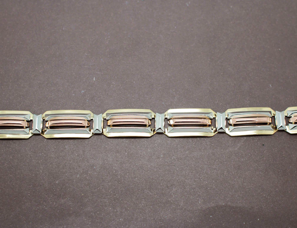 Bracelet Art Déco 3 Ors - Image 3