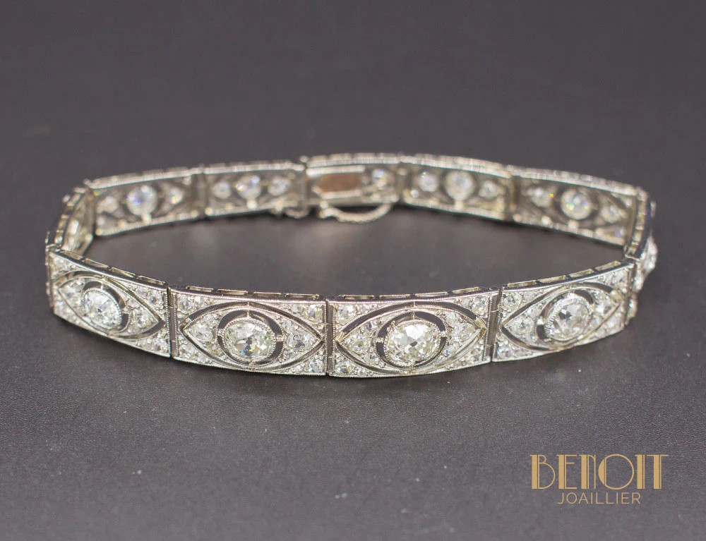 Bracelet Art Déco Diamants