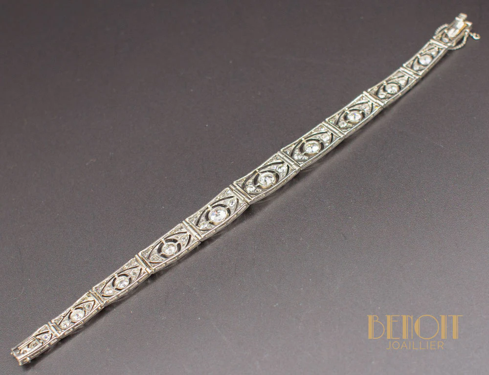 Bracelet Art Déco Diamants - Image 4