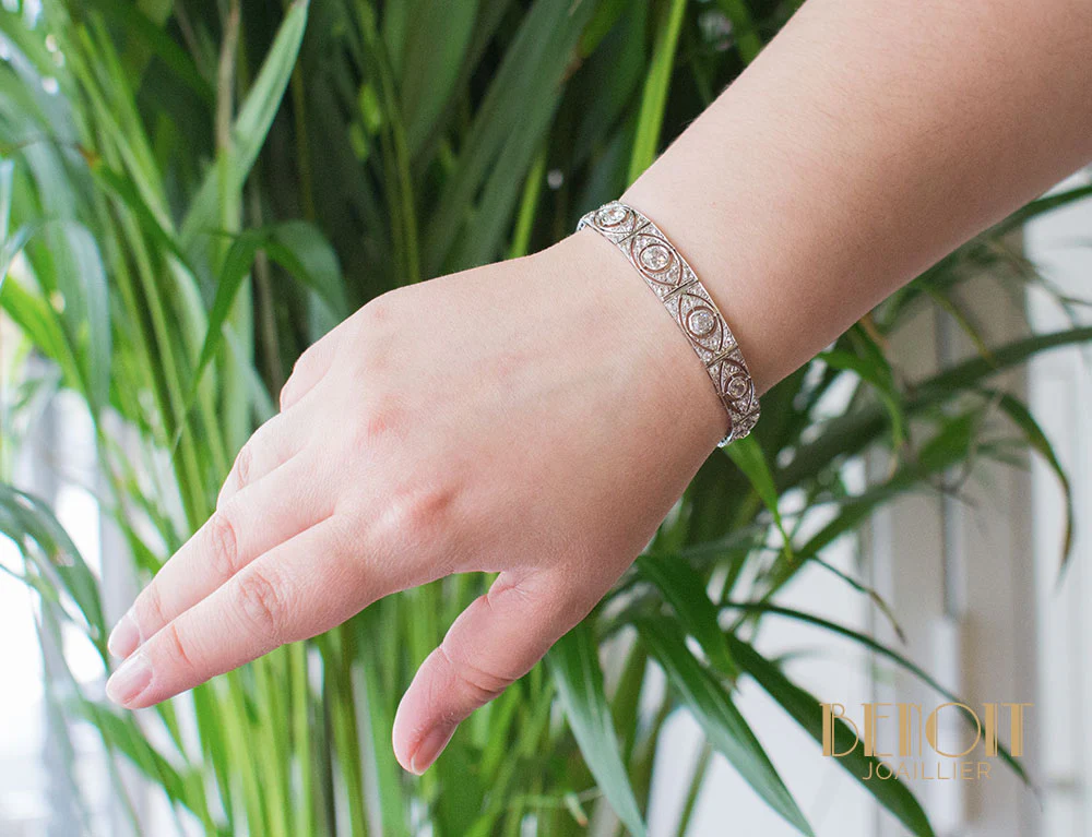 Bracelet Art Déco Diamants - Image 5
