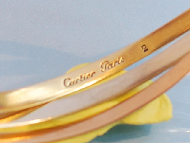 Bracelet Cartier 3 ors occasion - Image 2