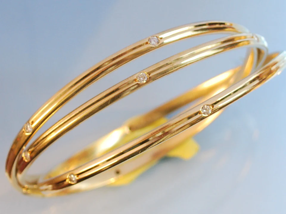 Bracelet Cartier or jaune et diamant - Image 2