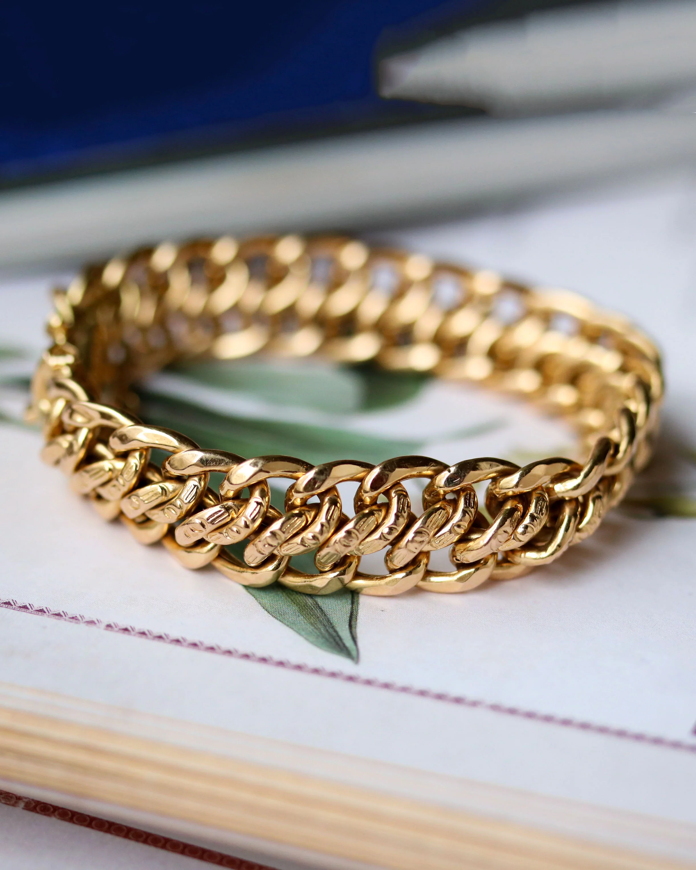 Bracelet Maille Américaine Or Rose