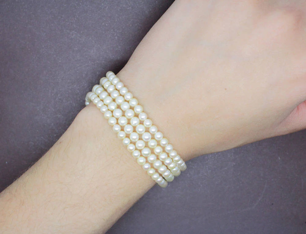 Bracelet Perles Plusieurs Rangs - Image 4