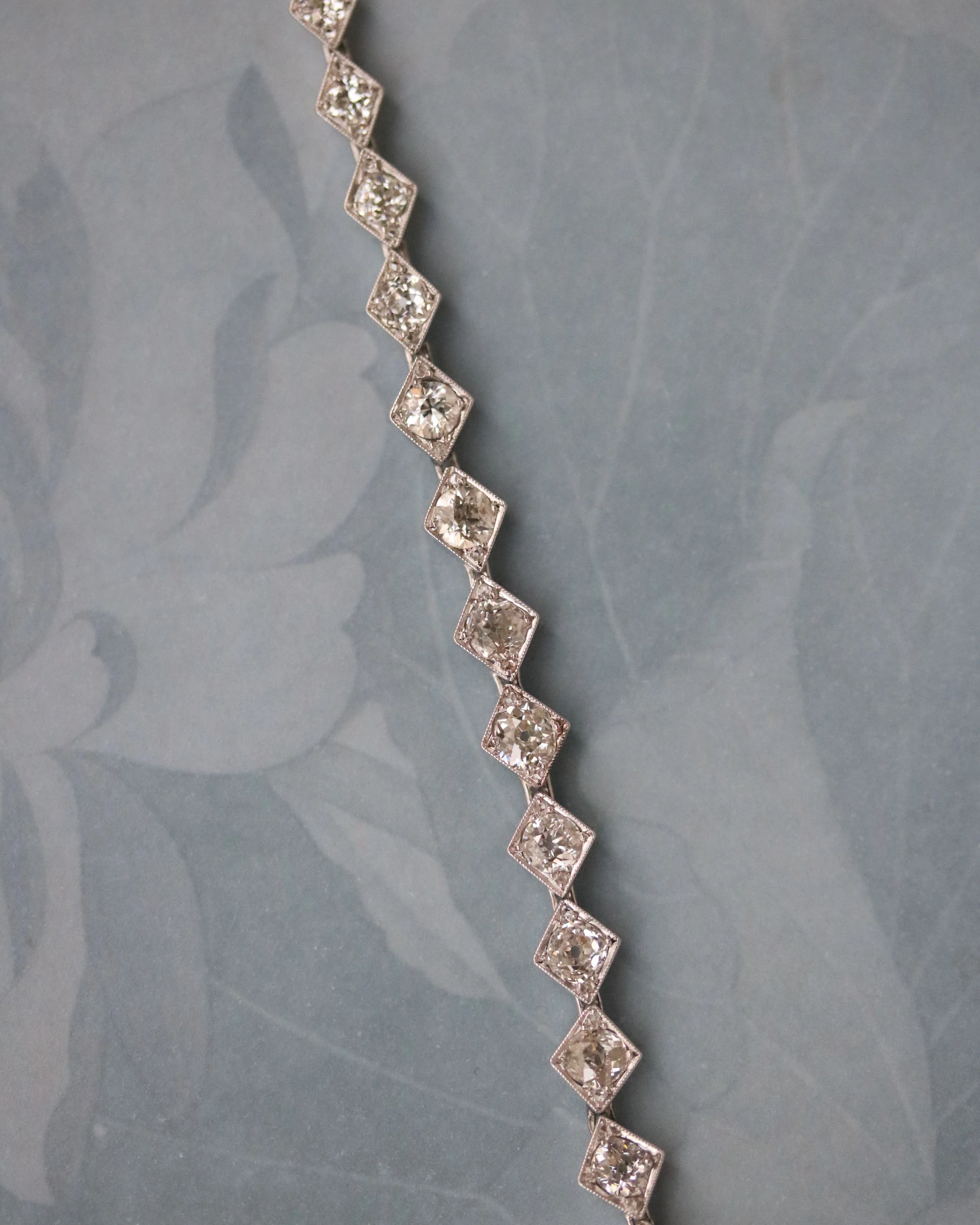 Bracelet Rivière Or blanc et diamants - Image 5