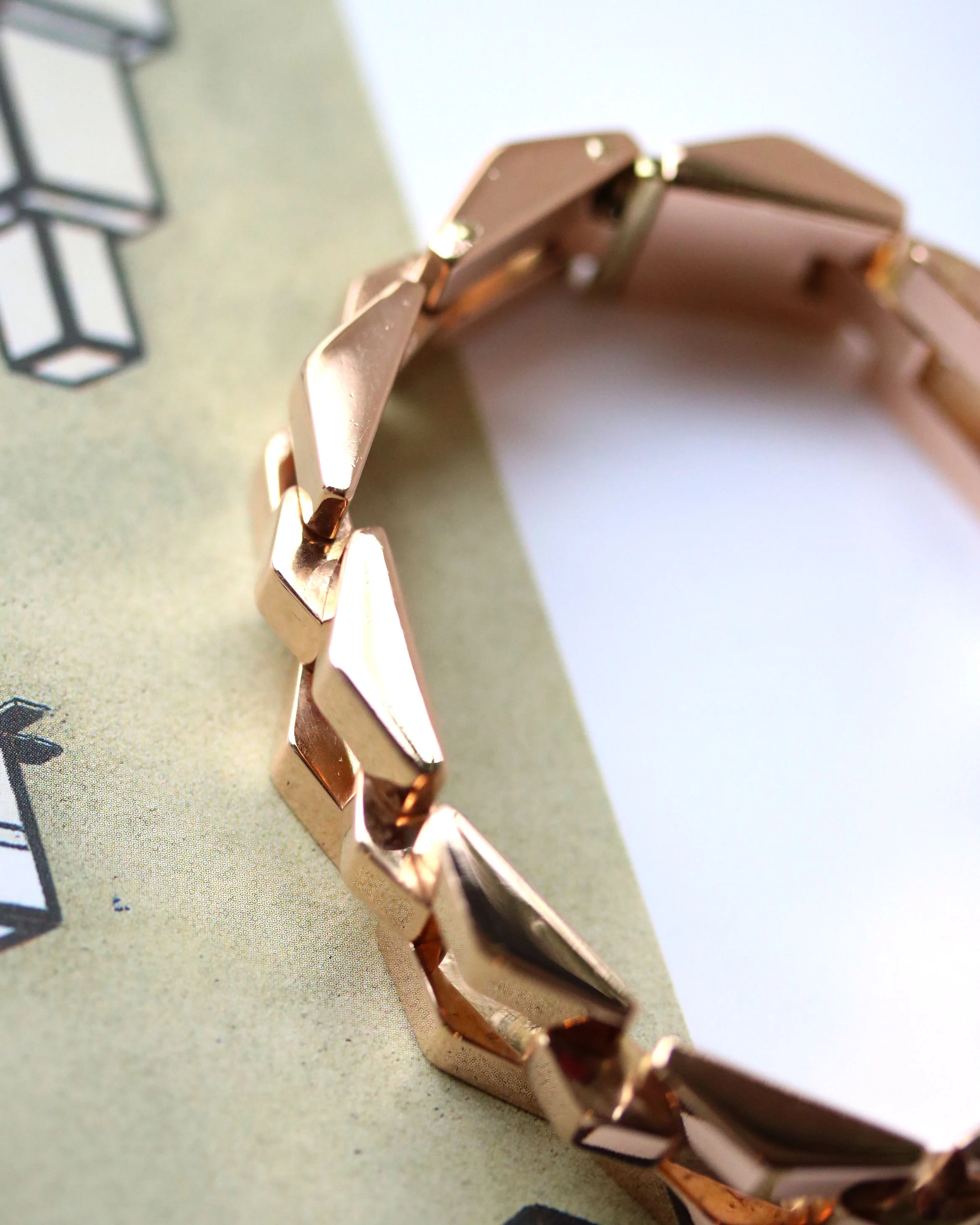 Bracelet Tank en Or Rose - Image 2