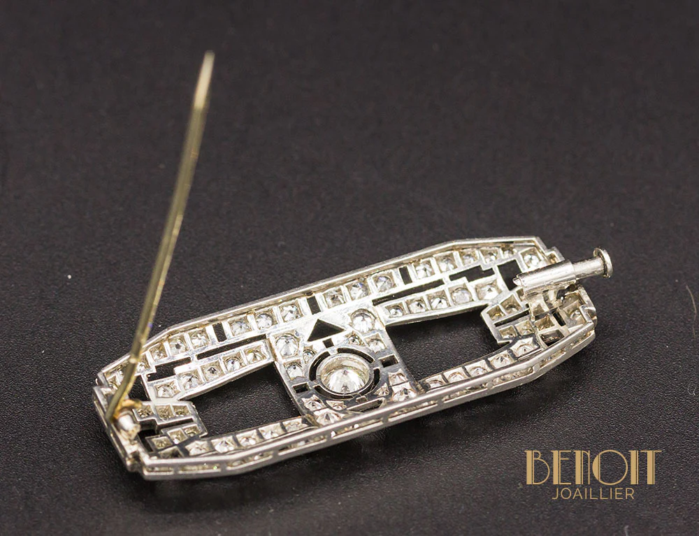 Broche Art Déco Diamants - Image 5