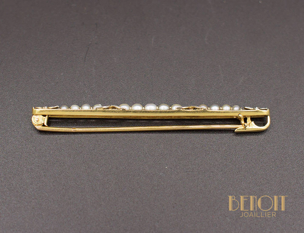 Broche Barrette Perles Fines - Image 2