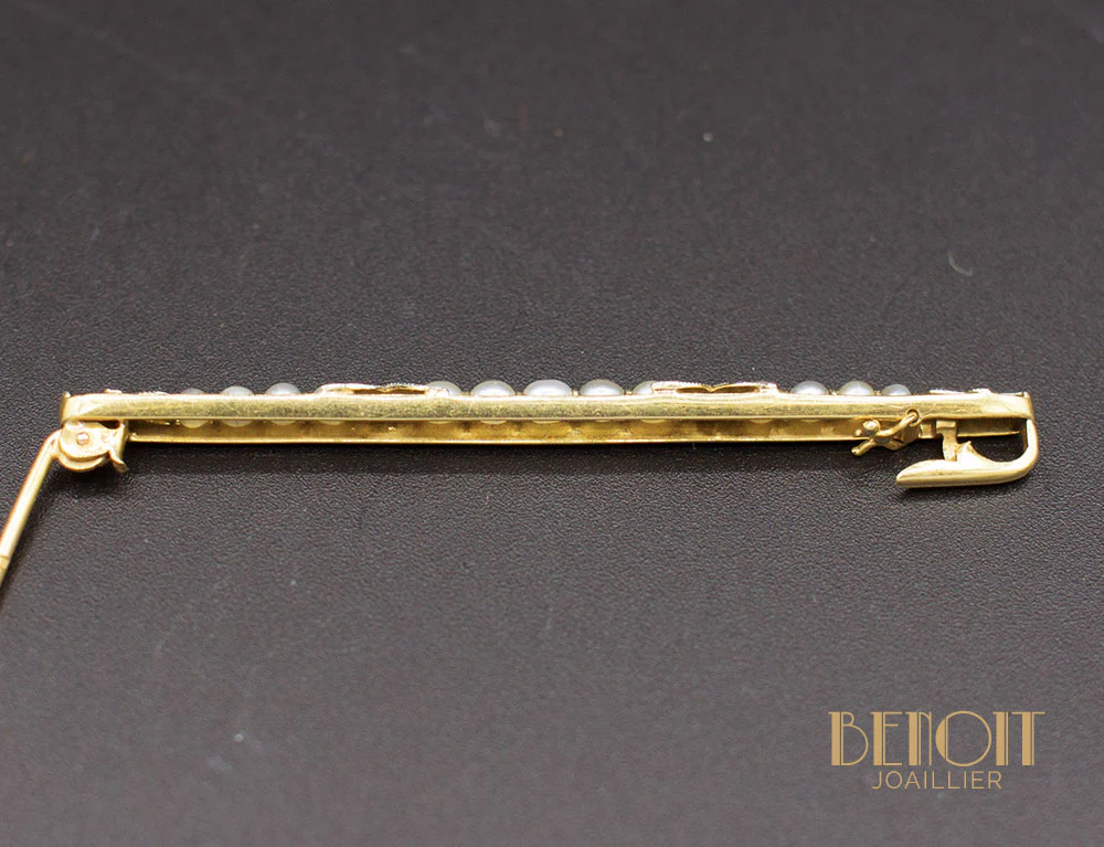 Broche Barrette Perles Fines - Image 3