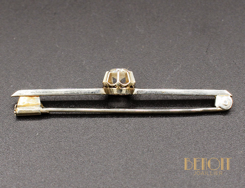 Broche Barrette Platine Diamant - Image 2