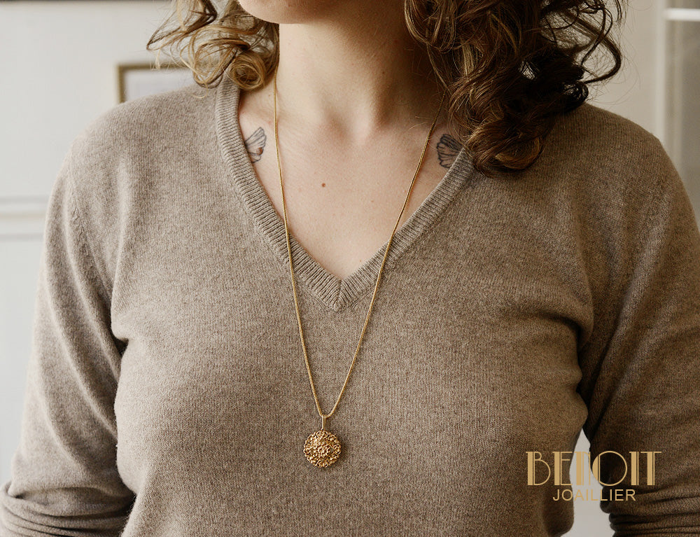 Broche Pendentif Floral - Image 3