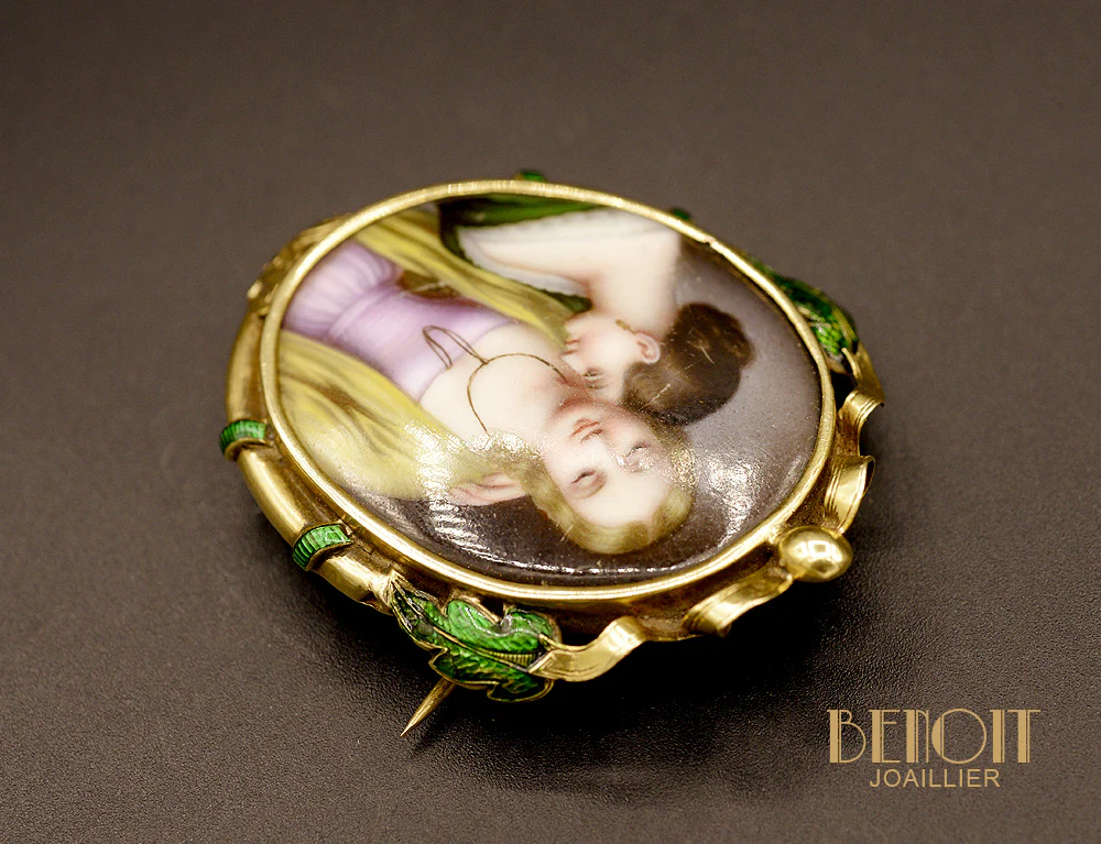 Broche Portraits de Deux Femmes - Image 3