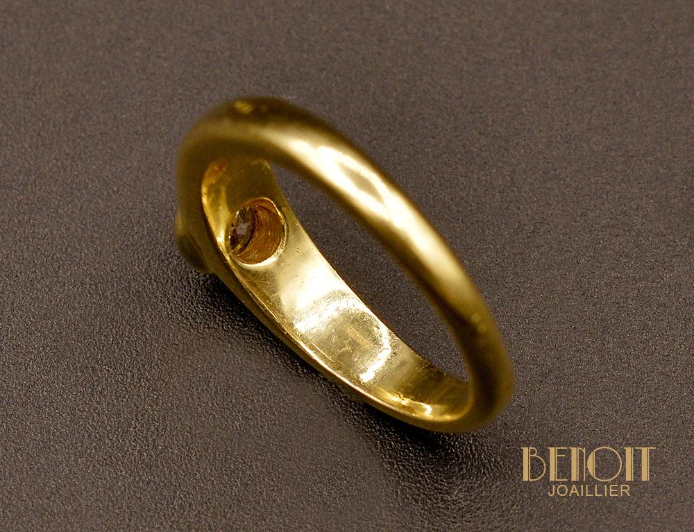 Jonc en Or Jaune et Diamant - Image 4