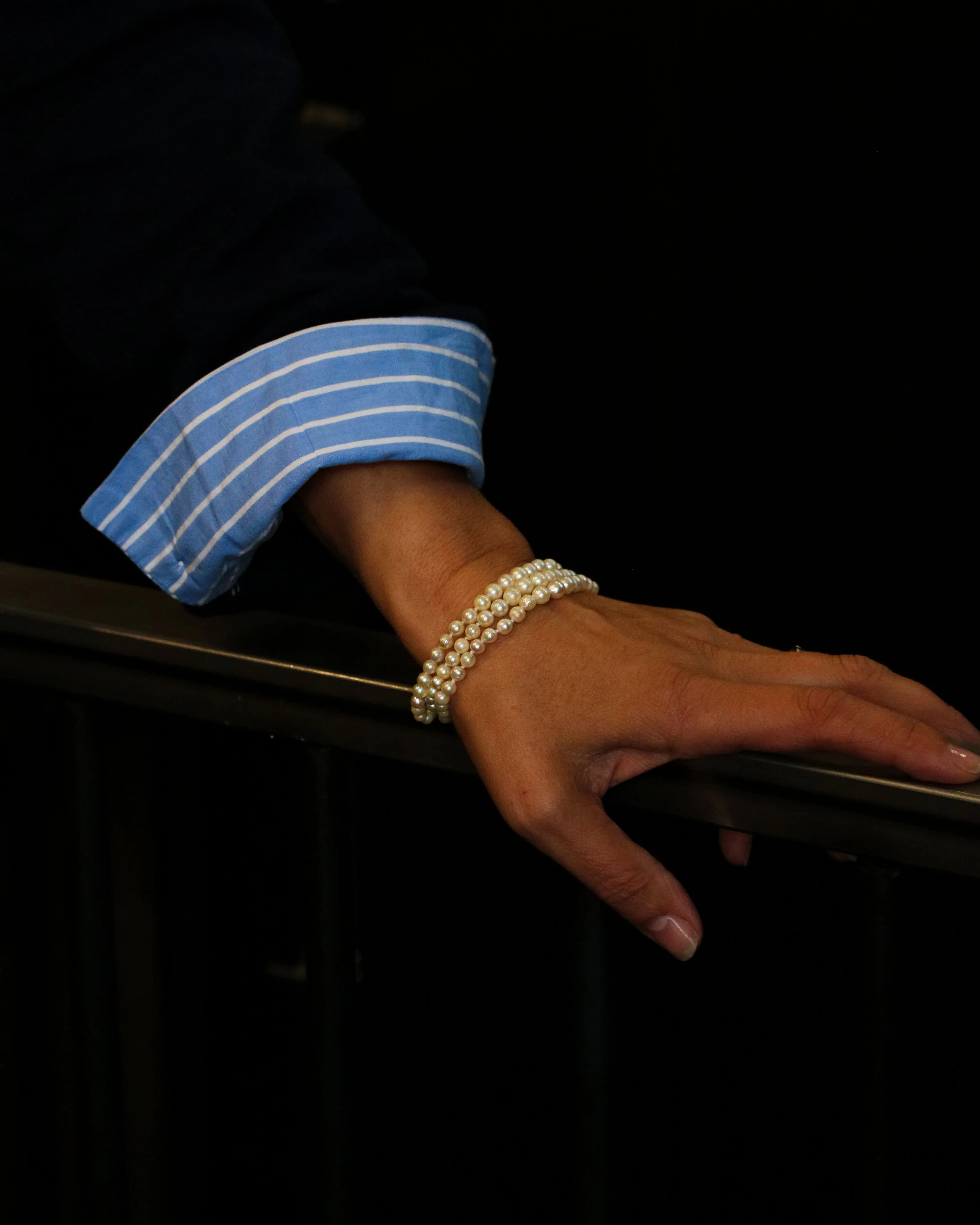 Bracelet Perles de Culture 3 rangs - Image 4