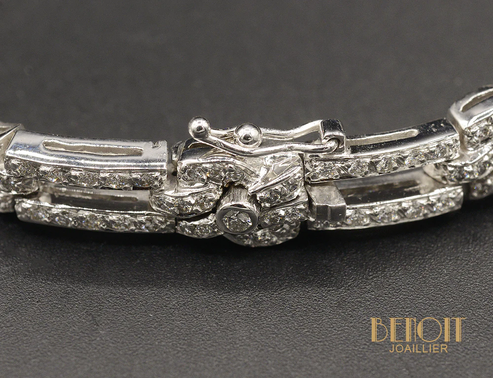 Bracelet Or Blanc et Diamants - Image 3