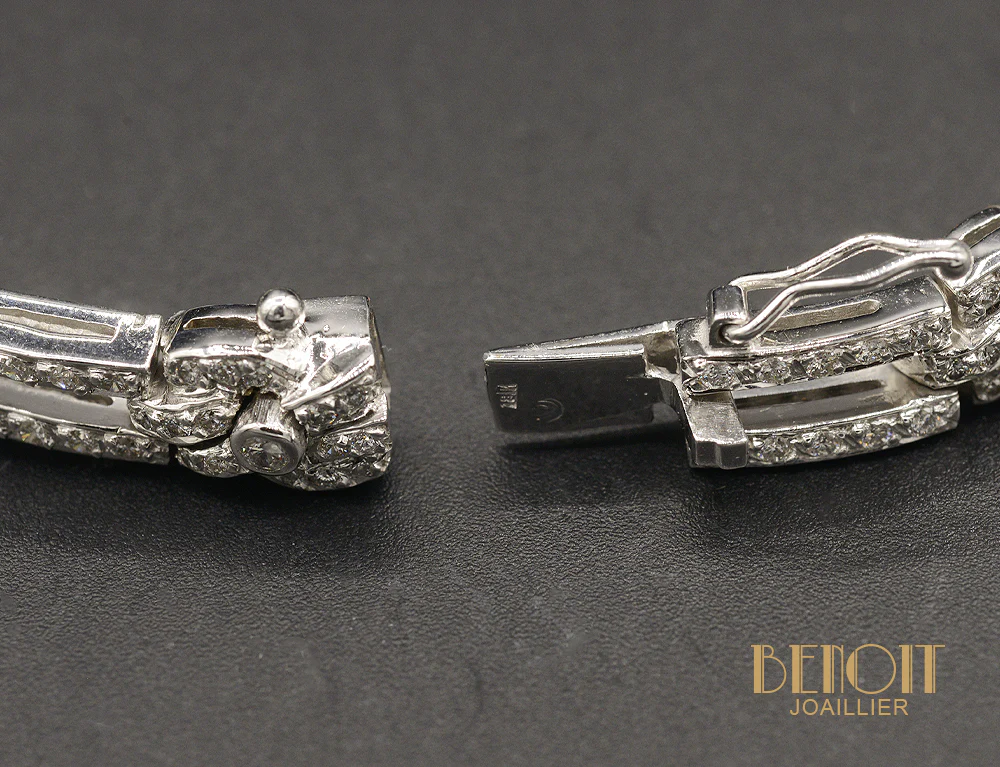 Bracelet Or Blanc et Diamants - Image 4