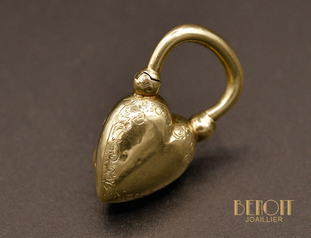 Charm Cadenas Cœur en Or - Image 3