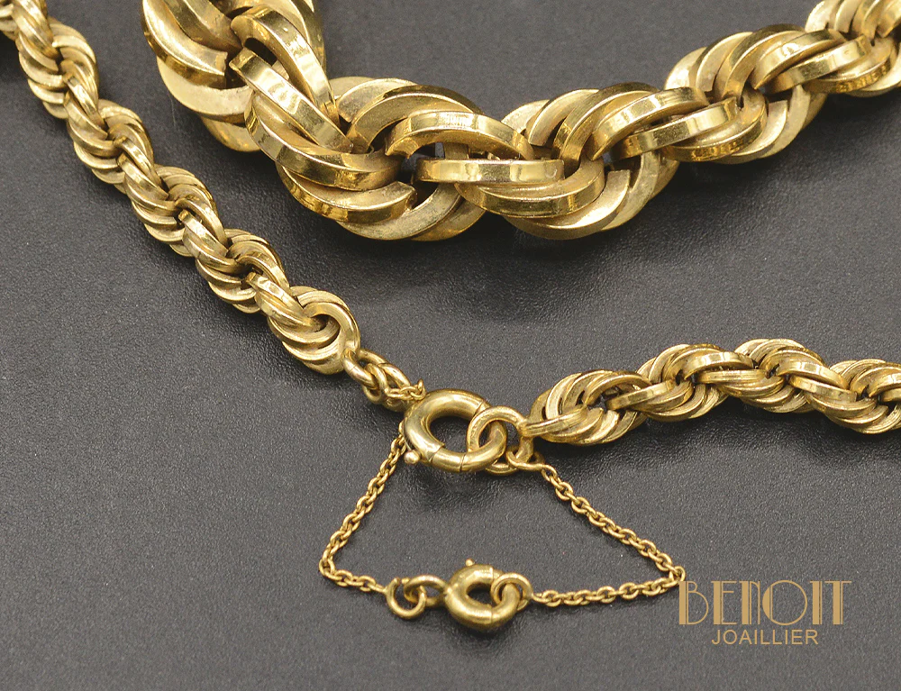 Collier 1950 en Chute Or Jaune - Image 2