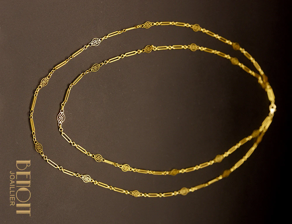 Collier Ancien Double Rangs - Image 3