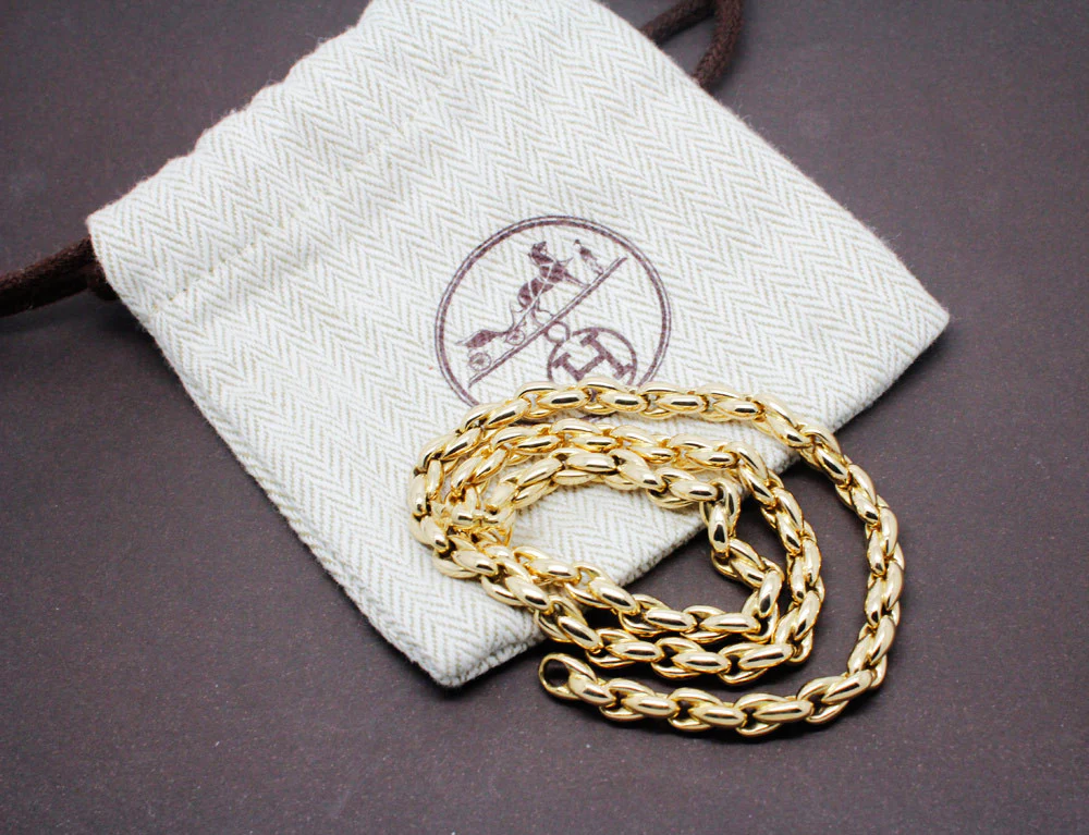 Collier Chaîne Signé Hermès - Image 4