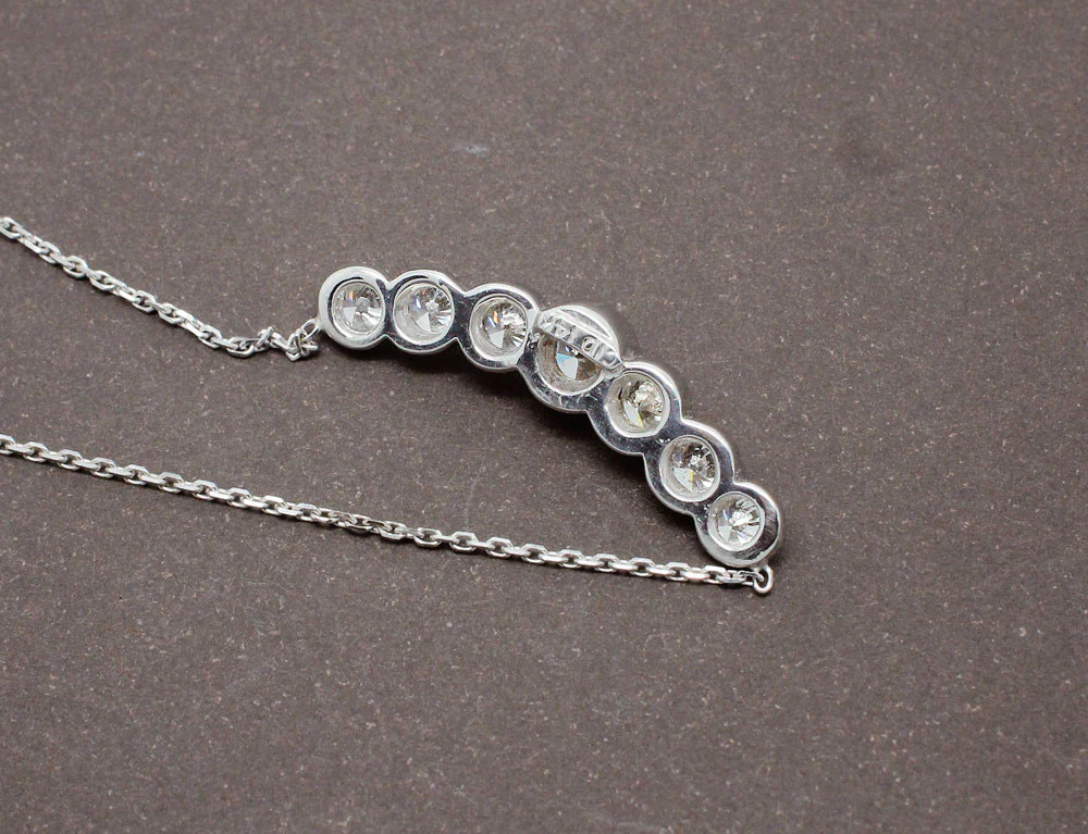 Collier Diamants et Or Blanc - Image 3