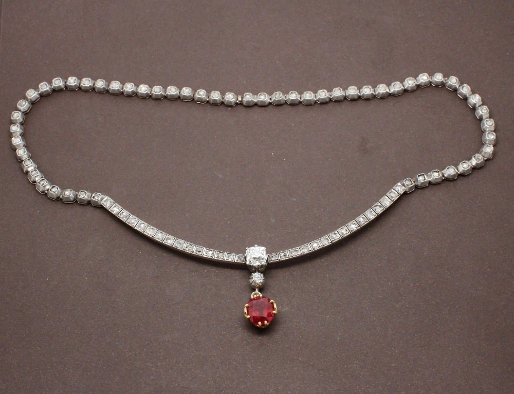 Collier Diamants et Rubis - Image 3