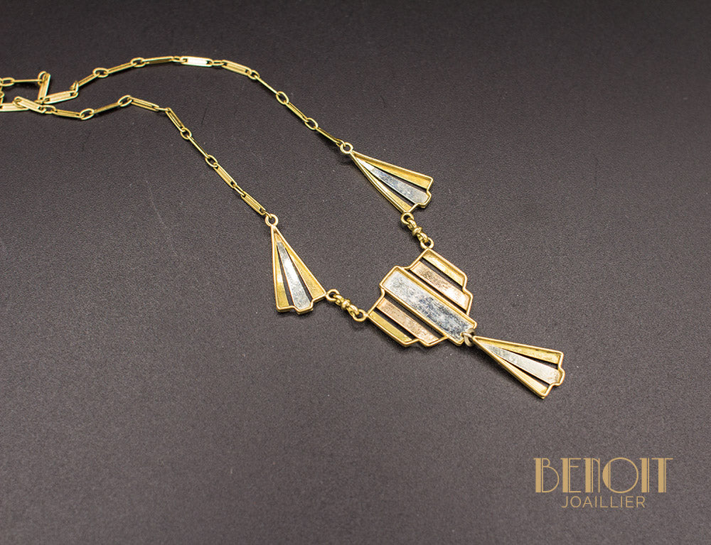Collier Draperie Art Déco - Image 3