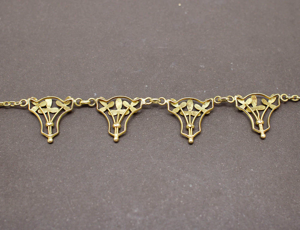 Collier Draperie Or Jaune - Image 4