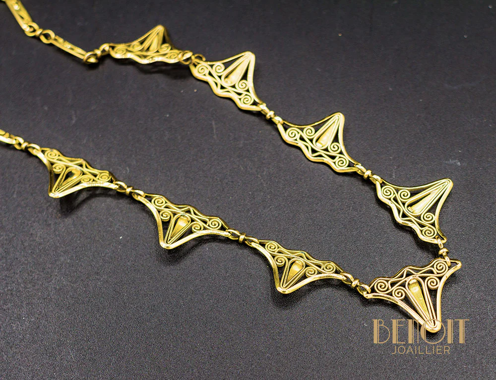 Collier Draperie XIXe - Image 4