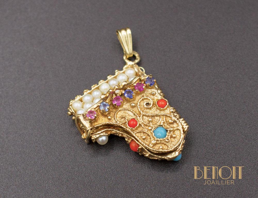 Pendentif Piano Or Jaune
