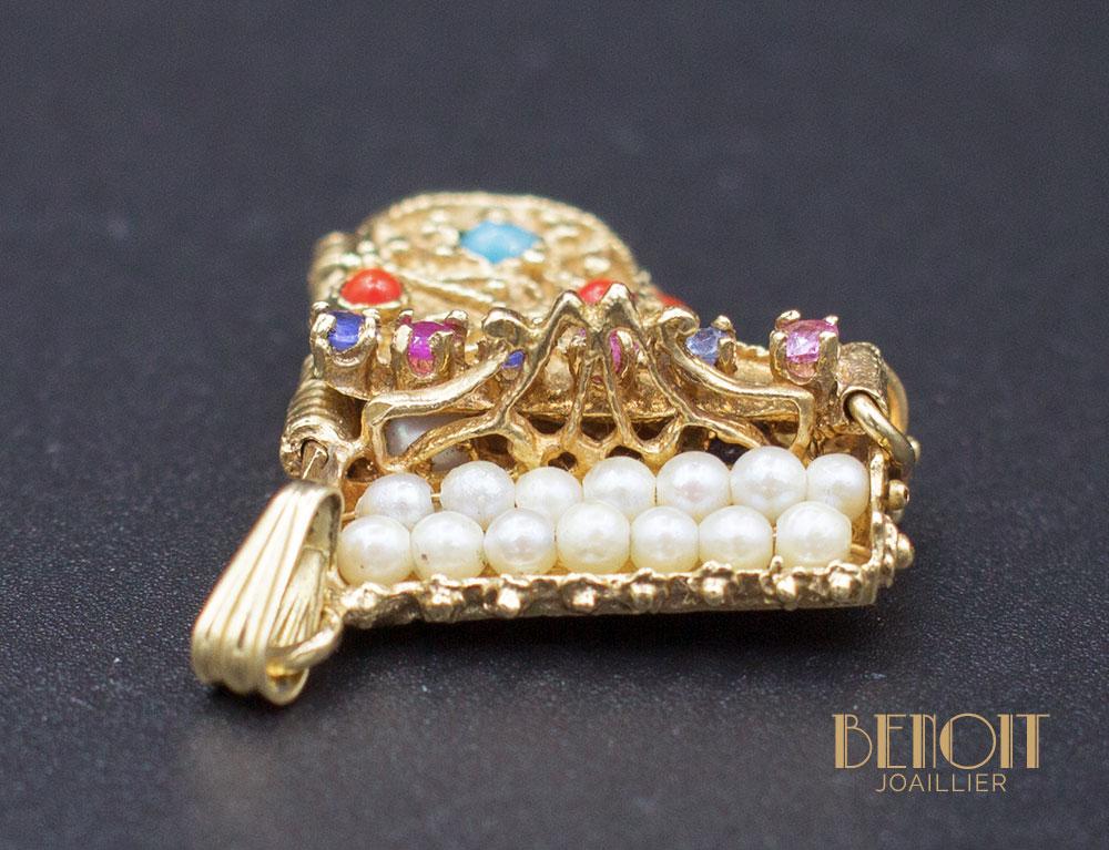 Pendentif Piano Or Jaune - Image 4