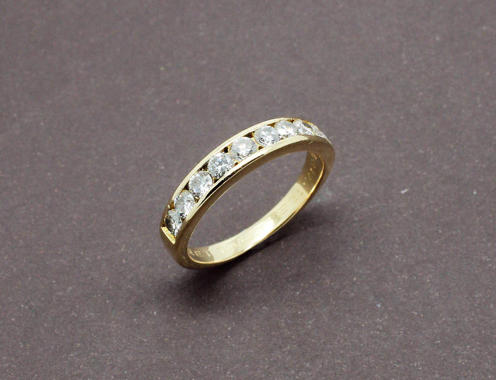 Demi Alliance Empierrée Diamants