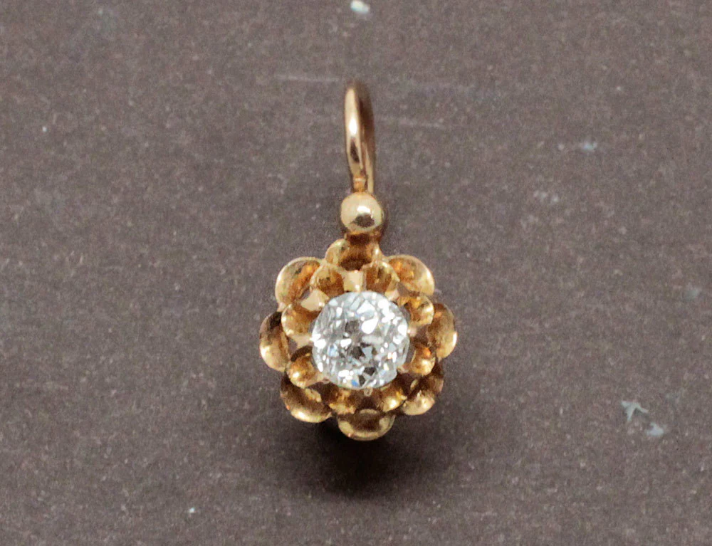 Dormeuses Or et Diamants - Image 2