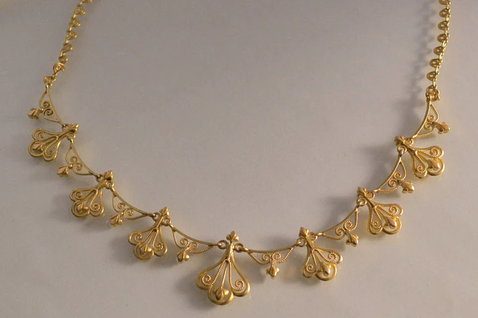 Draperie Ancienne Or Jaune 18 ct