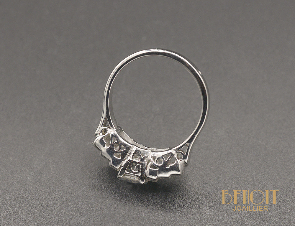 Jarretière Diamants Taille Ancienne et Baguettes - Image 4
