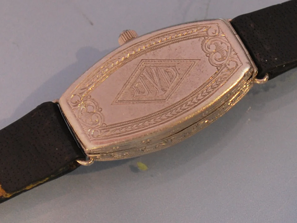 Montre ancienne platine diamants - Image 3