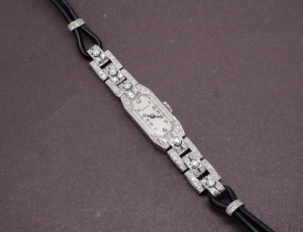 Montre Art Déco Platine et Diamants - Image 2