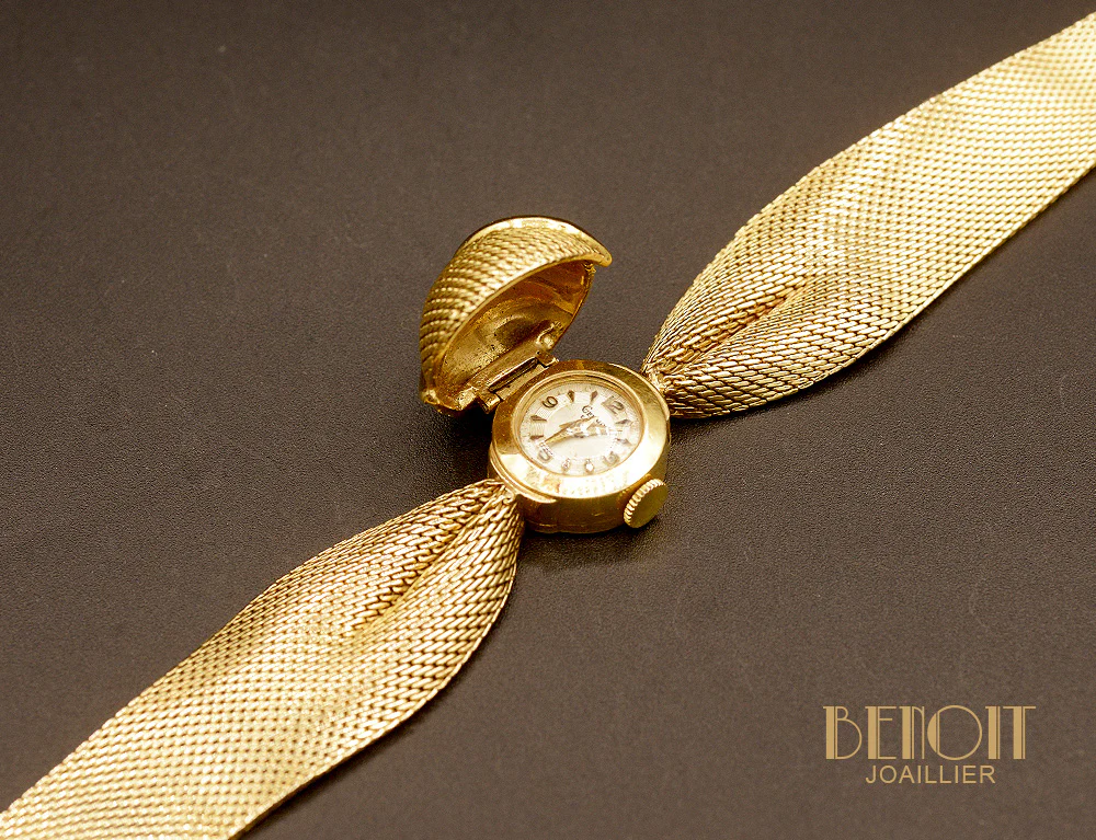 Montre Drapée Or Jaune 1950 - Image 2