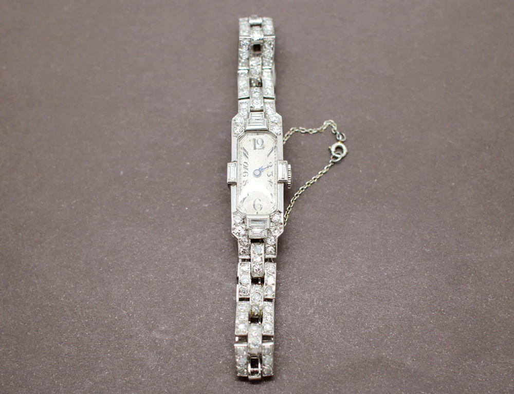 Bijou Montre  Art Déco Diamants