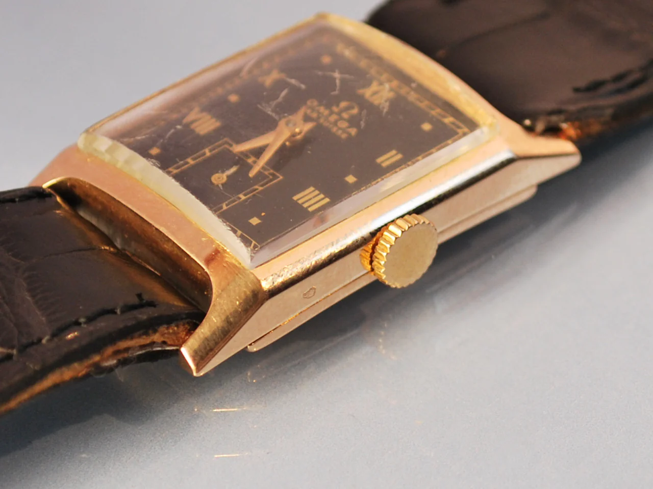 Montre omega ancienne or rose - Image 4