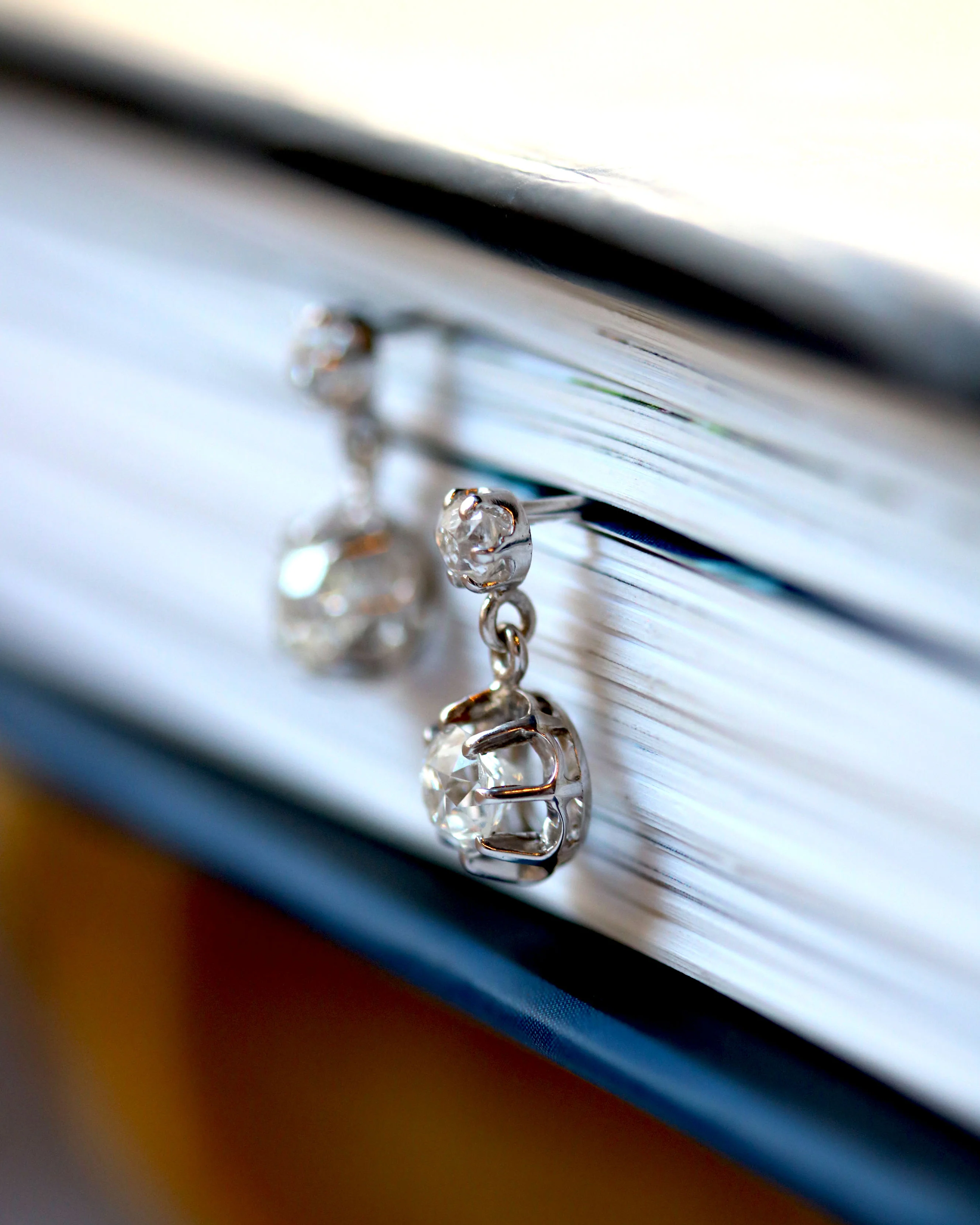 Paire de Boucles d'Oreilles Diamants - Image 3