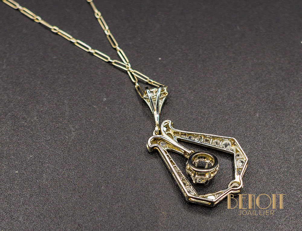 Pendentif Art Déco Diamants - Image 3