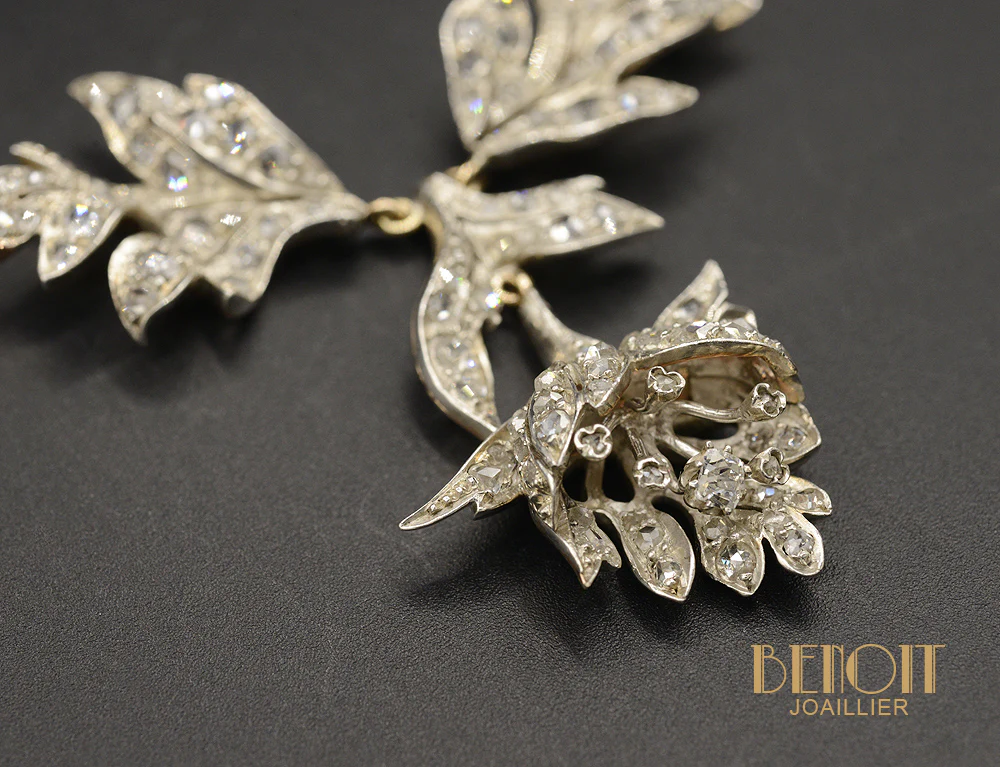 Pendentif Art Déco Fleur (Parure) - Image 3