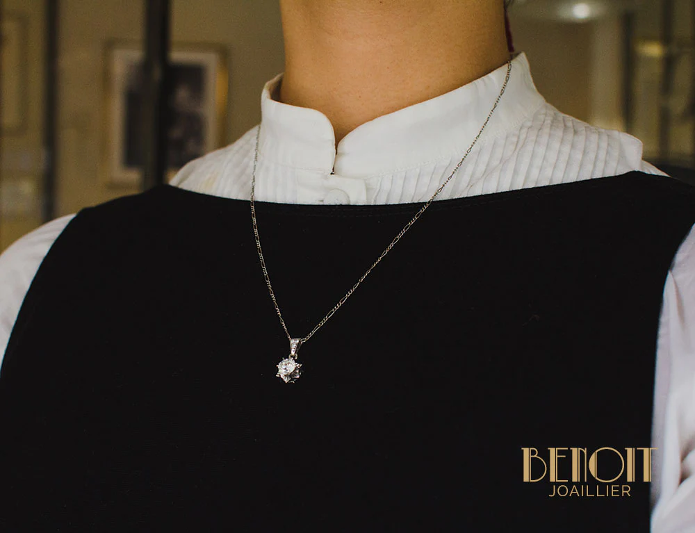 Pendentif Diamant Solitaire Etoile - Image 5