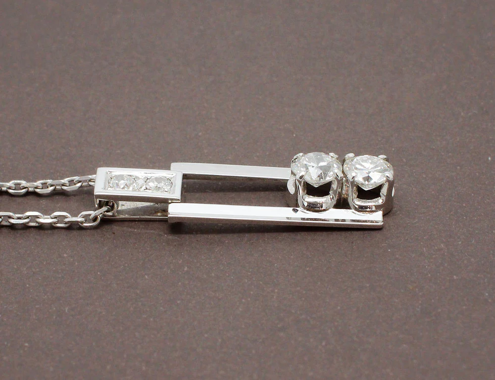 Pendentif Diamants Rectangulaire - Image 3