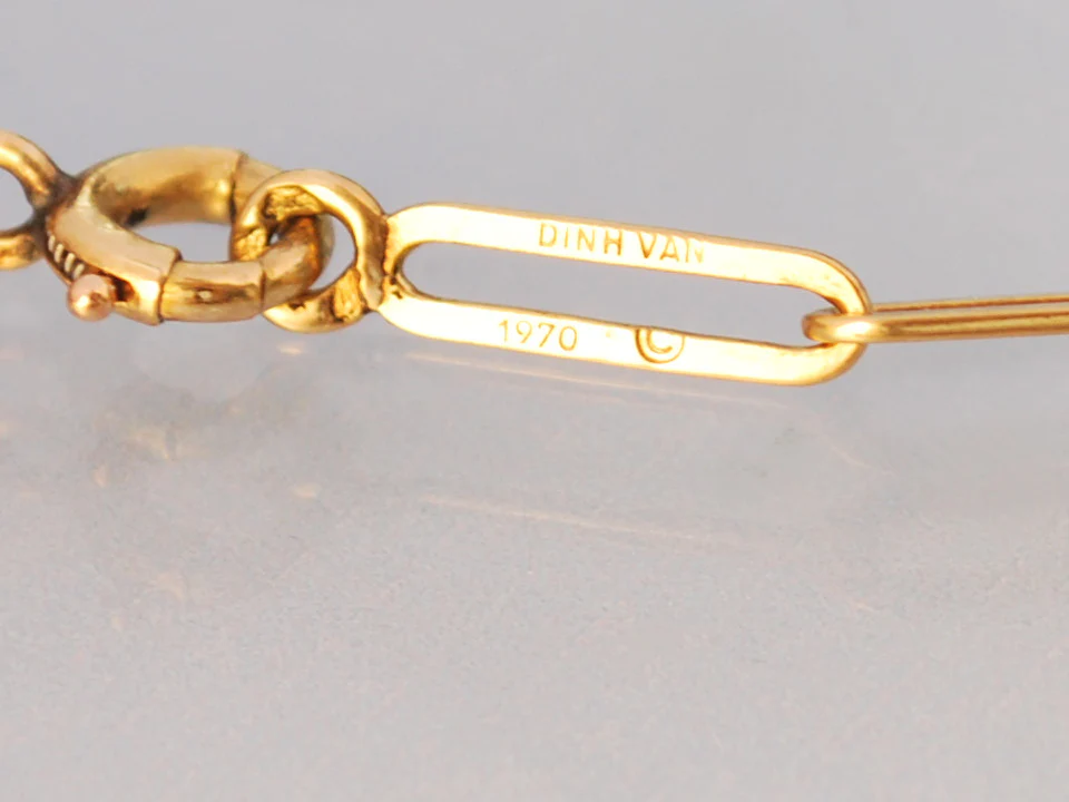Pendentif Dinh Van coeur or jaune - Image 2