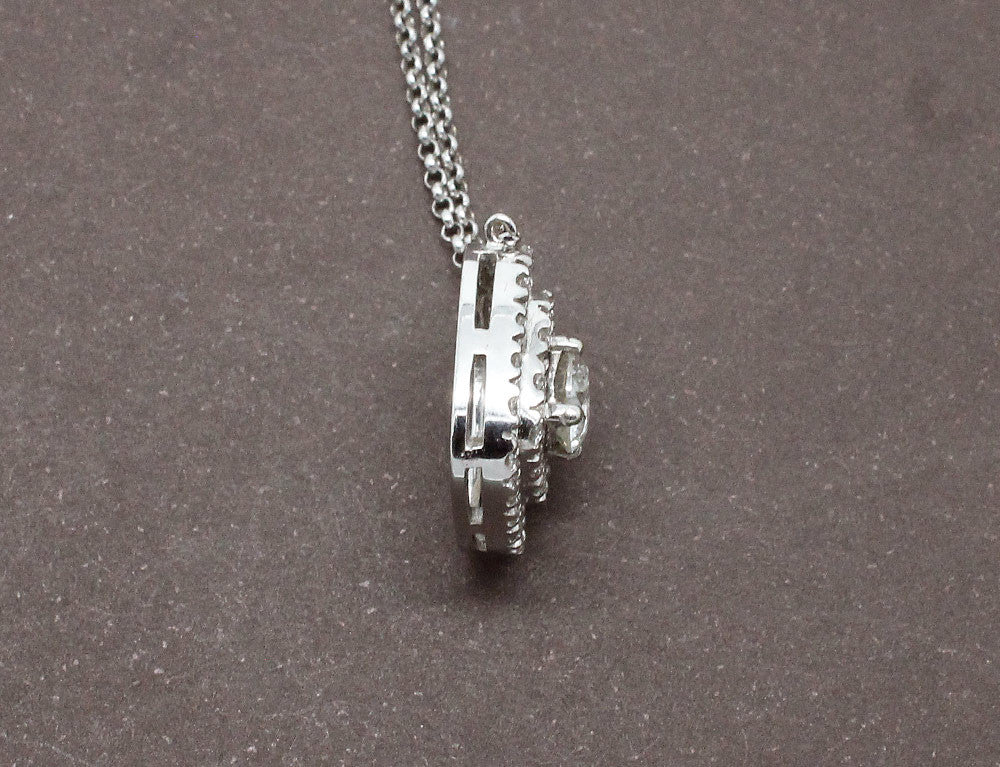 Pendentif Or Blanc et Diamants - Image 5