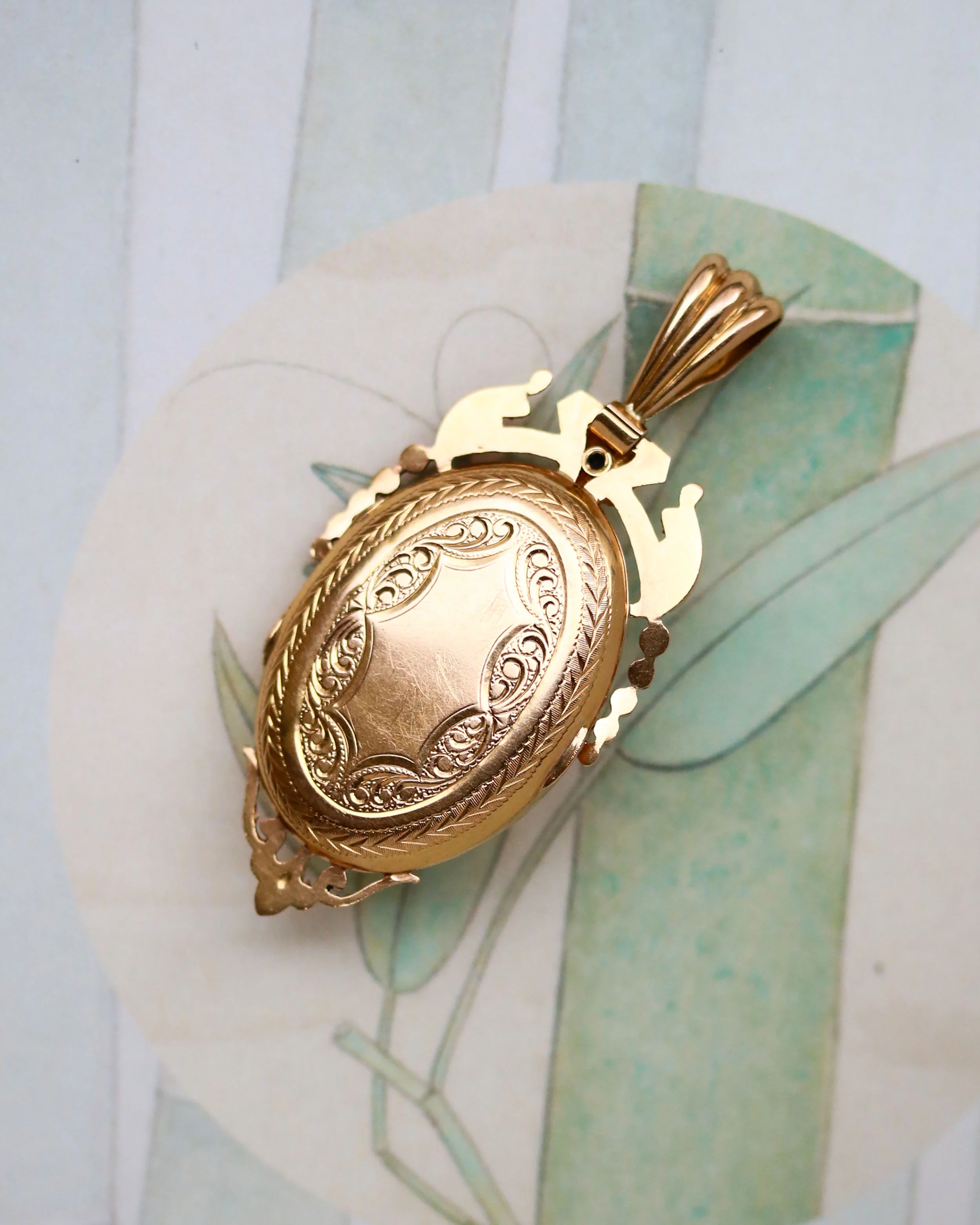 Pendentif Ouvrant Or Rose et Perles - Image 4