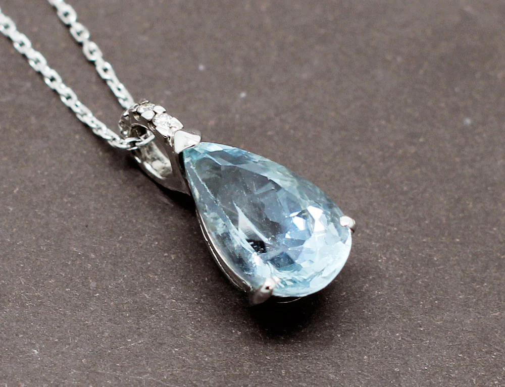 Pendentif Poire Aigue-Marine - Image 3
